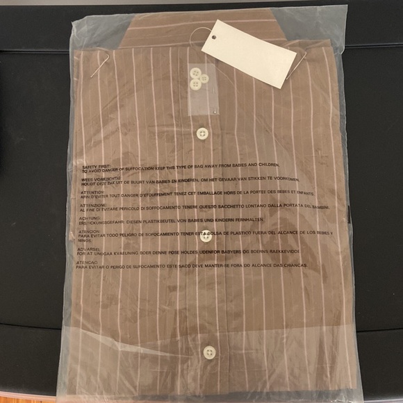 NEW Brown and Pink Patterned Ralph Lauren POLO Shirt Men's Long Sleeve Sz--- - Picture 2 of 6